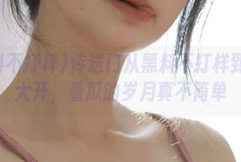 传送门从黑料不打样到脑洞大开，看瓜的岁月真不简单
